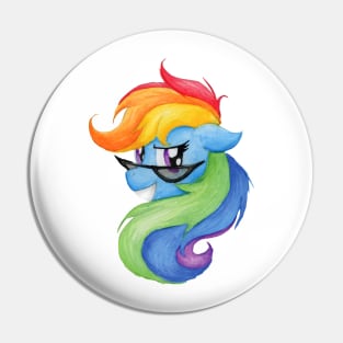 Rocky Rainbow Dash Pin