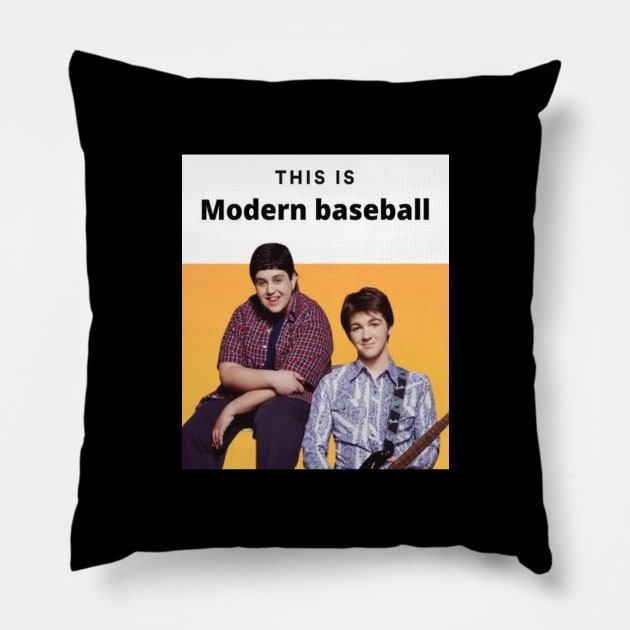 This is Modern Baseball Pillow by In every mood