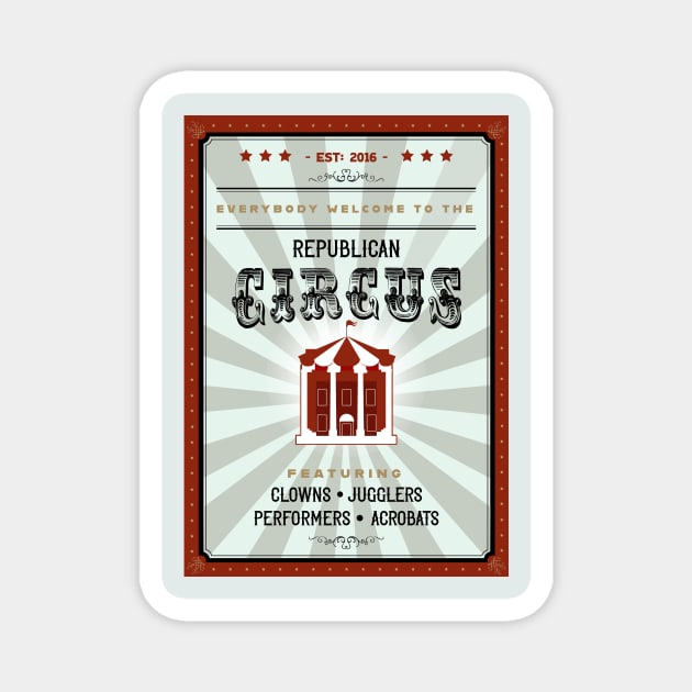 whitehouse circus Magnet by bluehair