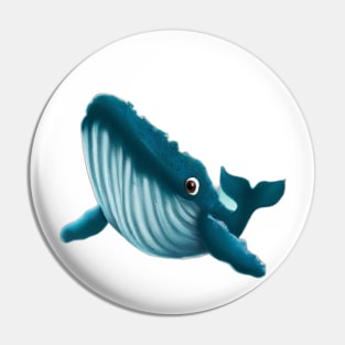 Blue Whale drawing Pin