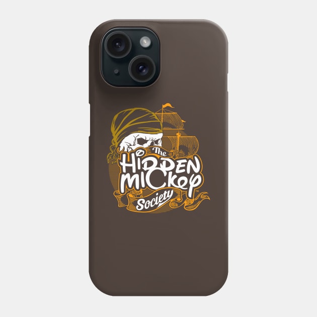 3-Color HMS Pirate Logo Phone Case by hiddenmickeysociety