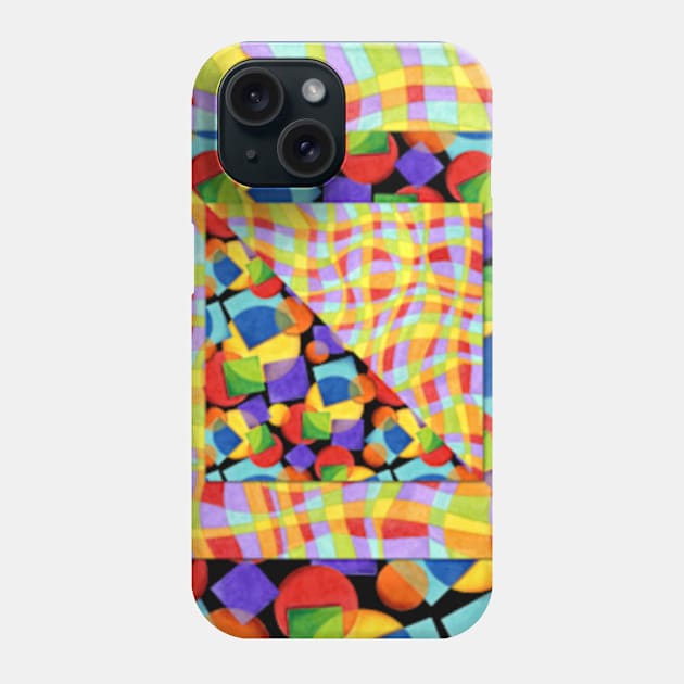 Candy Rainbow Quilt Phone Case by PatriciaSheaArt