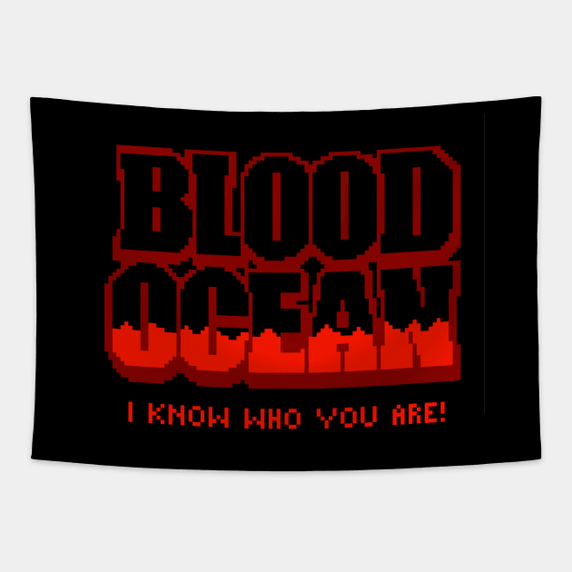 BLOOD OCEAN pixel art Tapestry by PXLFLX