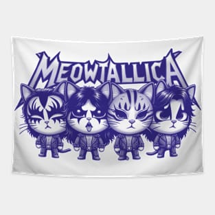 Meowtallica Funny Cat Tapestry