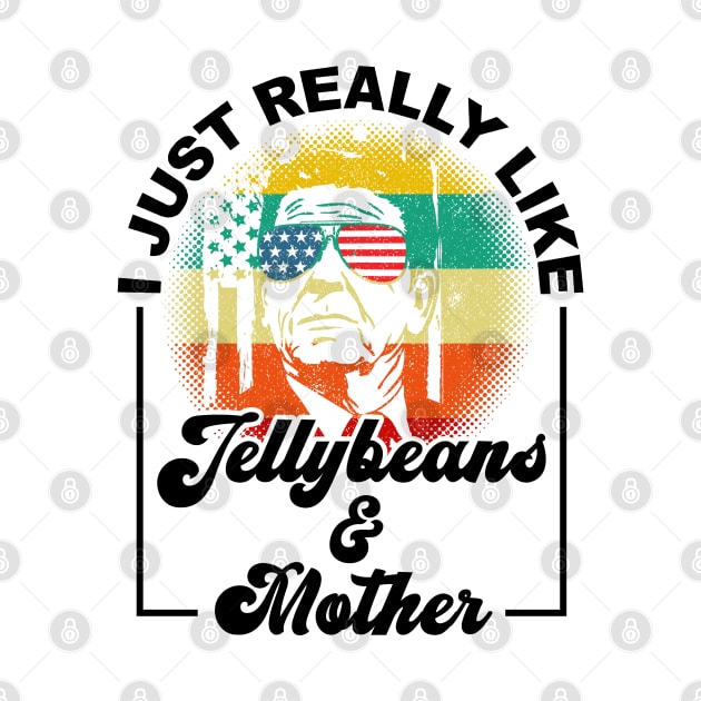 Ronald Reagan Loves His Jellybeans and Mother (aka wife) Cool Vintage by CharJens