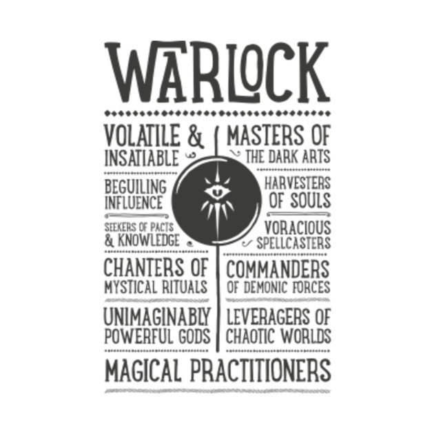 DND Warlock Class Role Playing - Warlock - Phone Case