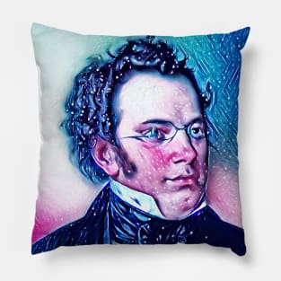 Franz Schubert Snowy Portrait | Franz Schubert Artwork 12 Pillow