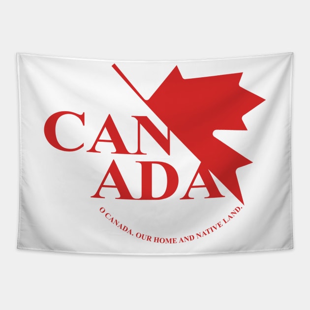 CANADA Oh Canada Maple leaf nerv logo Tapestry by StubbleBubble