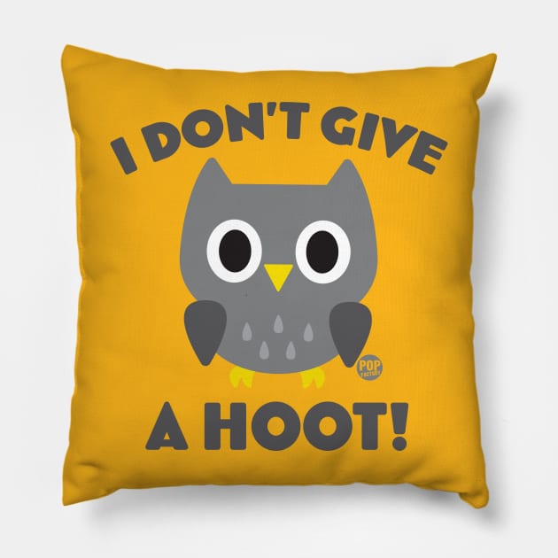 HOOT Pillow by toddgoldmanart