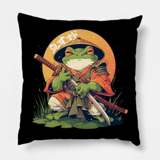 samurai frog Pillow