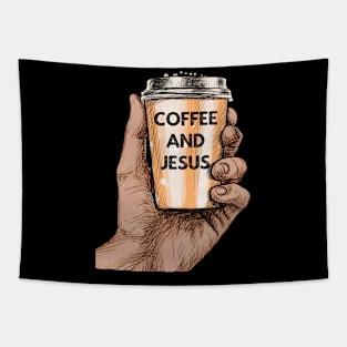 Coffee and Jesus Tapestry