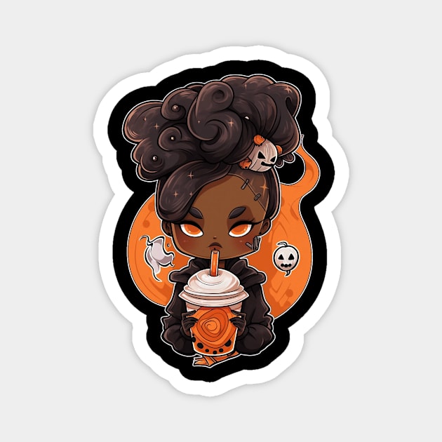 Cute Pumpkin Spice Latte Magnet by MikeyMeta