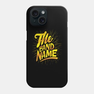 Gradient Yellow colors The Band Name Phone Case