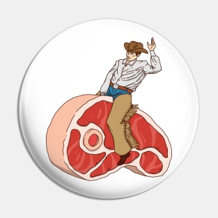 STEAK RODEO Pin