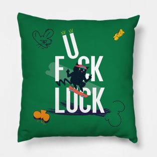 Black Cat Lucky Pillow