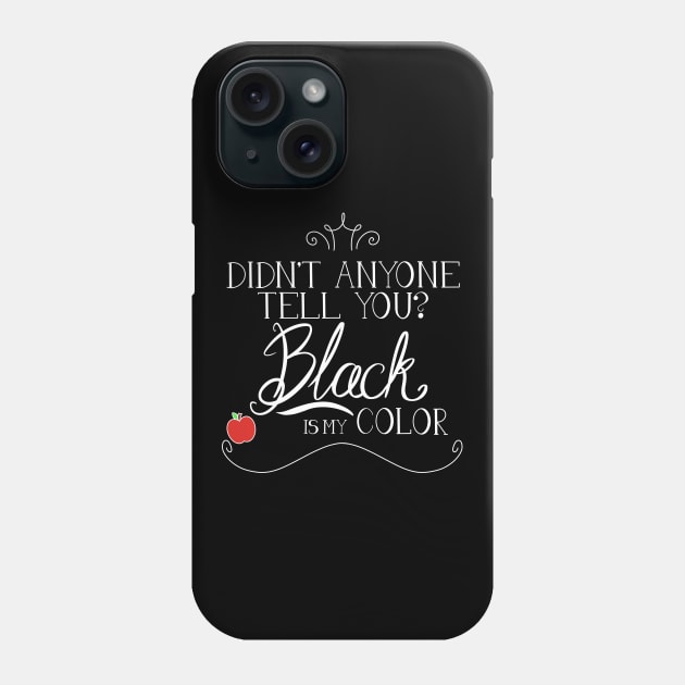 Black is my color Phone Case by rainilyahead