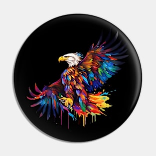 eagle colorfull melted Pin