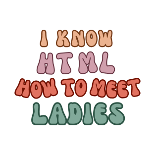 I know HTML how to meet ladies T-Shirt