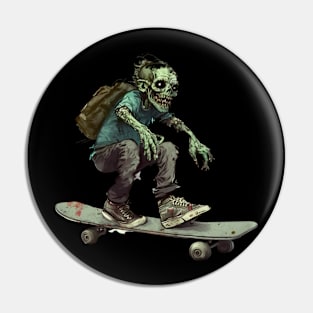 Skater Zoombie Pin