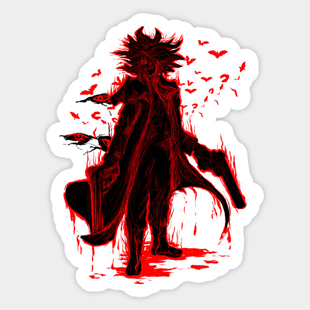 Wallpaper Alucard Alucard Hellsing Sticker Teepublic Desktop Wallpaper Free