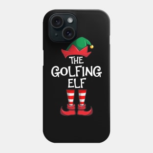 Golfing Elf Matching Family Christmas Sporty Phone Case