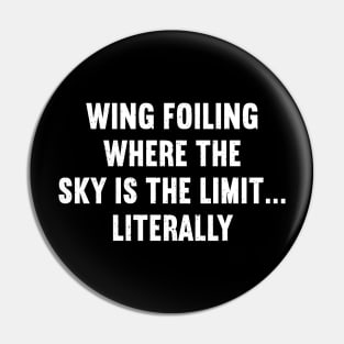 Wing Foiling Where the Sky is the Limit Literally Pin