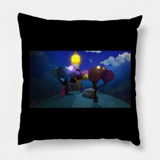 Low Poly Lighthouse Pillow