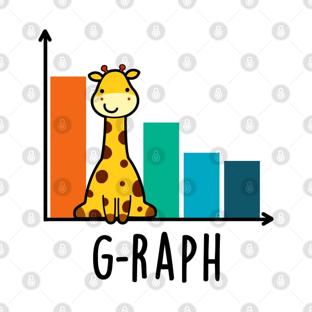 G-raph Cute Giraffe Graph Pun by punnybone