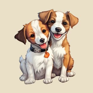 Puppy Pals: Jack Russell Terrier Duo T-Shirt