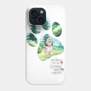 Pawprint Shih Tzu Phone Case