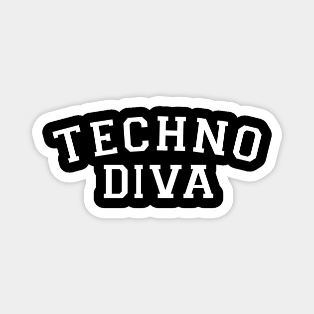 Techno Diva Techno Diva Aimant Teepublic Fr
