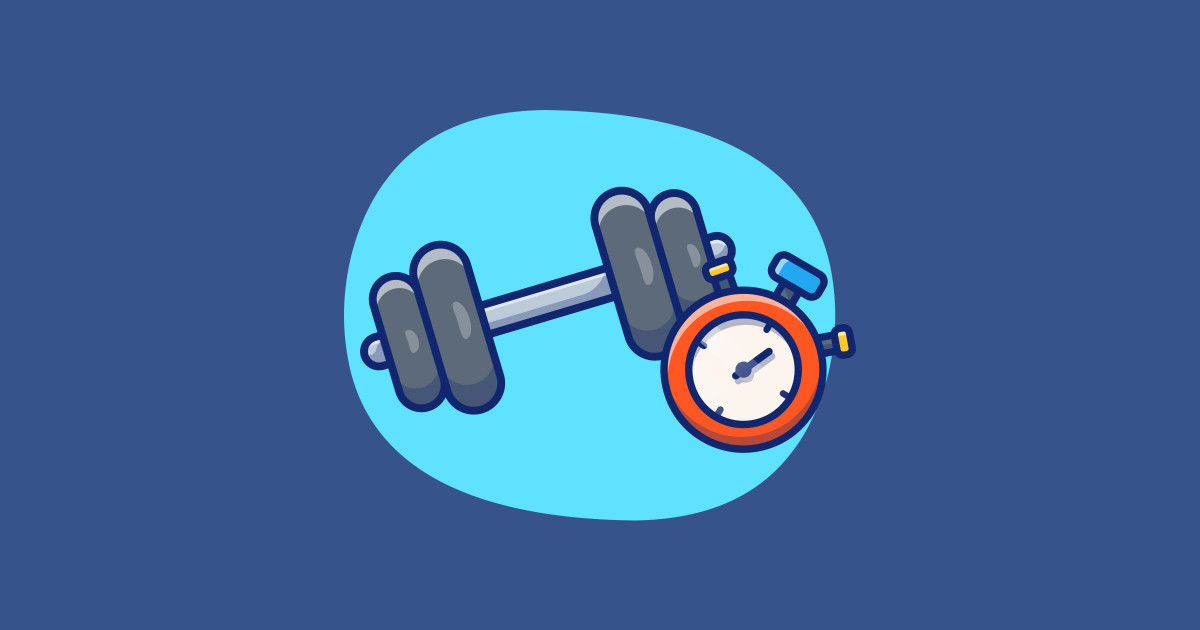 Dumbbell With Stopwatch Cartoon Training TShirt TeePublic