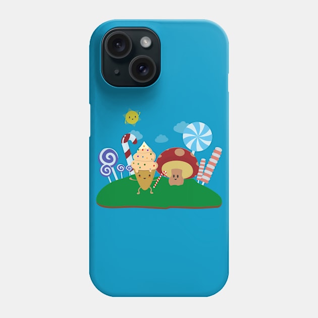 Cute and kawaii candy art Phone Case by happinessinatee