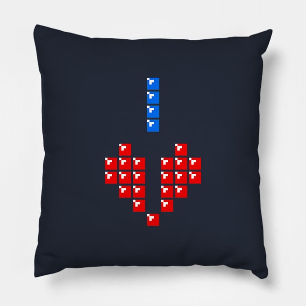 Heart of BOOM! Pillow by STierney