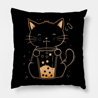 Cat's Boba Delights Pillow