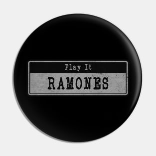 Ramones // Vintage Fanart Pin