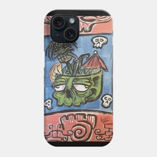 Zombie tiki drink Phone Case