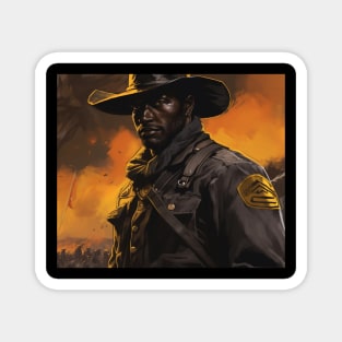 BUFFALO SOLDIERS - Solider Closeup Magnet