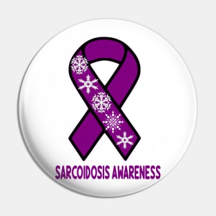 Sarcoidosis Awareness/Snowflakes Pin