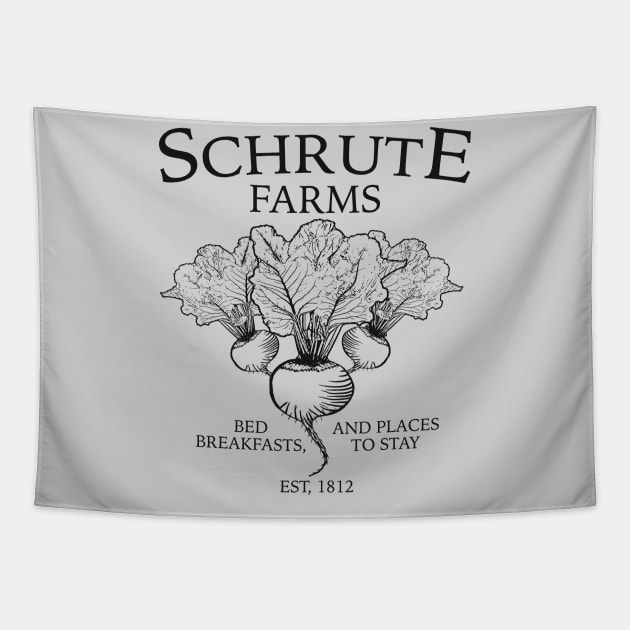 Schrute Farms Tapestry by coolab