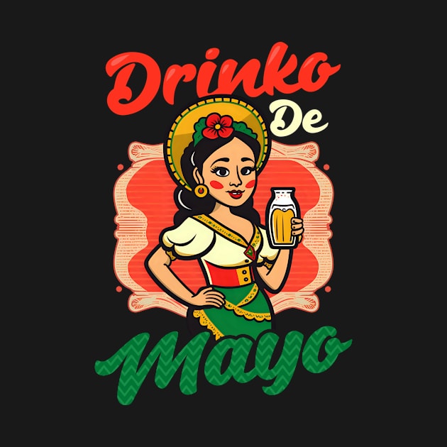 Cinco De Mayo Shirt | Drinko Mayo Girl by Gawkclothing