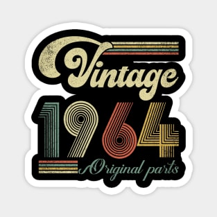 Retro Vintage 1964 60th Birthday Gift Men Women 60 Years Old Magnet