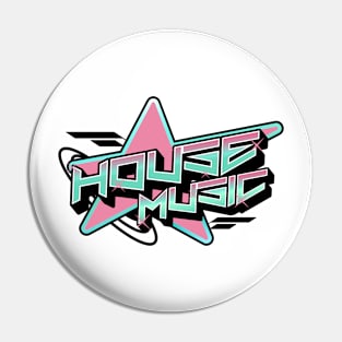 HOUSE MUSIC  - Y2K Star (white/pink/blue) Pin