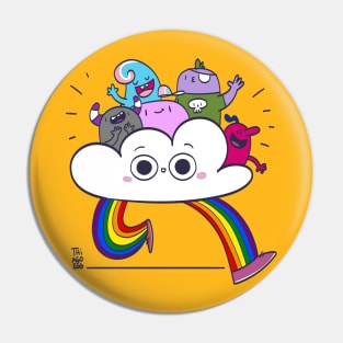 Cloud of diversity Pin