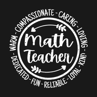 Math Teacher Vintage T-Shirt