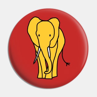 Yellow Elephant Pin