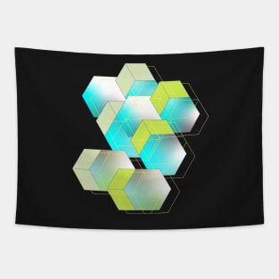 Network cubes and shapes Tapestry