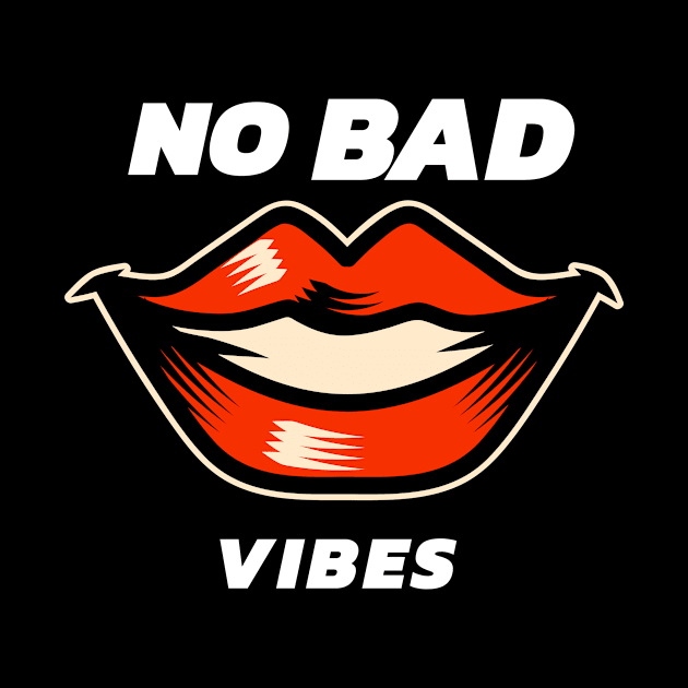 No Bad Vibes Smiley Face by hippyhappy