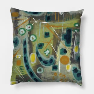 Art Acrylic artwork abstract Pillow