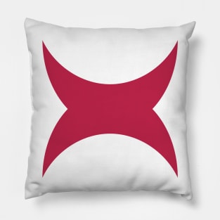 Viva Magenta Crescent Crowns Pillow